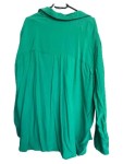 Vorschaubild 2 von Damen Hemdbluse Gr. 38/M Grün Casual Viskose Langarm