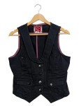 Vorschaubild 1 von Damen Weste Gr. 40 Schwarz Modern Baumwolle