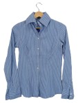 Vorschaubild 1 von Damen Hemdbluse gestreift Gr. 36 Business Blau Baumwolle