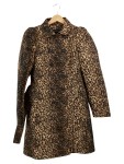Vorschaubild 1 von Damen Übergangsmantel 38/M Braun Leo-Look Animal-Print Doppelreiher