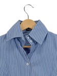 Vorschaubild 4 von Damen Hemdbluse gestreift Gr. 36 Business Blau Baumwolle