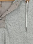 Vorschaubild 2 von Herren Kapuzenpullover Grau XXL Casual Baumwolle Viskose