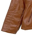 Vorschaubild 5 von Damen Kunstlederjacke mit Kapuze Braun Gr. 40/L Modern