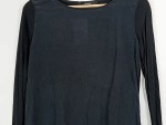 Vorschaubild 2 von Damen Langarmshirt Basic Schwarz Gr. 36/S Langarm Uni