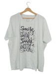 Vorschaubild 1 von T-Shirt Damen Gr. 52/6XL Grün Baumwolle Schriftzug Casual Kurzarm