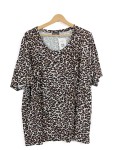 Vorschaubild 1 von T-Shirt Damen Gr. 52/6XL Mehrfarbig Tierdruck Animal-Print Halbarm