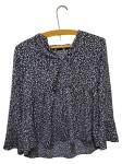 Vorschaubild 1 von Damen Bluse Blumenmuster Langarm Raffungen Mehrfarbig Gr. 48/4XL