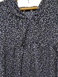Vorschaubild 2 von Damen Bluse Blumenmuster Langarm Raffungen Mehrfarbig Gr. 48/4XL