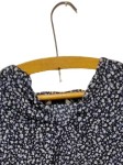 Vorschaubild 3 von Damen Bluse Blumenmuster Langarm Raffungen Mehrfarbig Gr. 48/4XL