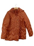 Vorschaubild 1 von Steppjacke Damen Gr. 44/XXL Braun Polyester Uni Langarm