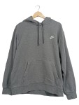 Vorschaubild 1 von Kapuzenpullover Herren Gr. 52/L Grau Baumwolle Meliert Sportlich Langarm