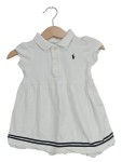 Vorschaubild 1 von Baby Mädchen Freizeitkleid Polo Shirt Gr. 74 (9 Monate) Weiß