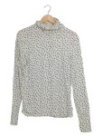 Vorschaubild 1 von Damen Langarmshirt Rollkragen Punkte Weiß Gr. 42 Casual
