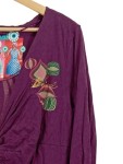 Vorschaubild 4 von Damen Freizeitkleid Langarm Muster Lila Gr. 42;XL Farbenfroh