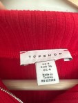 Vorschaubild 6 von Damen Strickkleid Rot Gr. 36 Modern Langarm Reißverschluss Kragen