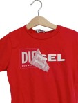 Vorschaubild 2 von T-Shirt Kinder Rot Gr. 122 Baumwolle Logo-Print Casual Kurzarm Freizeit