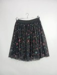 Vorschaubild 2 von EDC Damen Faltenrock Blumenmuster Schwarz Gr. L Feminin Midi