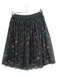 Vorschaubild 1 von EDC Damen Faltenrock Blumenmuster Schwarz Gr. L Feminin Midi