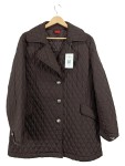 Vorschaubild 1 von Steppjacke Damen Braun Gr. 40/L Polyester Uni Casual Klassisch Langarm