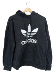 Vorschaubild 1 von Kapuzenpullover Damen Schwarz Gr. 38/M Baumwolle Logo-Print Sportlich