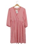 Vorschaubild 1 von Damen Freizeitkleid gestreift Rosa Gr. 40/L Casual Midikleid