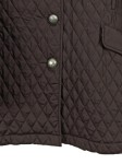 Vorschaubild 3 von Steppjacke Damen Braun Gr. 40/L Polyester Uni Casual Klassisch Langarm