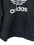 Vorschaubild 2 von Kapuzenpullover Damen Schwarz Gr. 38/M Baumwolle Logo-Print Sportlich