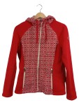 Vorschaubild 1 von Damen Fleecejacke Rot Gr. 36/S Outdoor Kapuze Reißverschluss