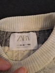 Vorschaubild 5 von Kinder Pullover Strickpullover Zopfmuster Gestreift Grau Gr. 152