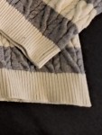 Vorschaubild 4 von Kinder Pullover Strickpullover Zopfmuster Gestreift Grau Gr. 152