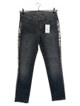 Vorschaubild 1 von Damen Mom Jeans Gr. 40/L Grau Casual mit seitlichem Streifen