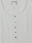 Vorschaubild 3 von Damen Freizeitkleid Gr. 44 Weiß Baumwolle Casual Midikleid