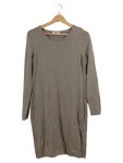 Vorschaubild 1 von EDC Damen Strickkleid Beige Gr. 38/M Casual Baumwolle Viskose