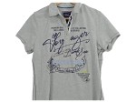 Vorschaubild 2 von Damen Poloshirt Gr. 38/M Grau Casual Sportlich Maritim