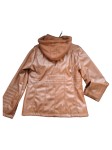 Vorschaubild 2 von Damen Kunstlederjacke mit Kapuze Braun Gr. 40/L Modern