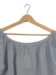 Vorschaubild 3 von Damen T-Shirt Oberteil Blau Gr. 40/L Casual Baumwolle