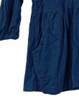Vorschaubild 4 von Freizeitkleid Damen Blau Gr. 40/L Stoff Uni Casual Frühjahr/Sommer 87 cm