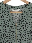 Vorschaubild 2 von Damen Freizeitkleid Grün Tierdruck Casual Gr. 42;XL