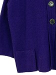 Vorschaubild 3 von Klassischer Mantel Damen Gr. 40/L Lila Wolle Uni 3/4-Arm Alltag Knopf