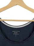 Vorschaubild 2 von Unterhemd Damen Schwarz Gr. L Baumwolle Elasthan Uni Basic Alltag