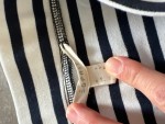 Vorschaubild 3 von Damen Wickelrock gestreift Blau Weiß Gr. 36/S Maritim Midirock