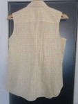 Vorschaubild 2 von Damen Freizeithemd kariert ärmellos Gelb Gr. 34/XS