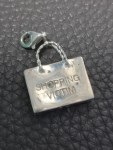 Vorschaubild 2 von Kettenanhänger Damen Silber Einkaufstasche Shopping Victim Modisch Charm