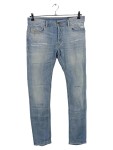 Vorschaubild 1 von Ripped Jeans Herren Blau Gr. W32/48/M Baumwolle Polyester Elasthan Uni