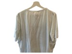 Vorschaubild 3 von T-Shirt Damen Gr. 52/6XL Grün Baumwolle Schriftzug Casual Kurzarm