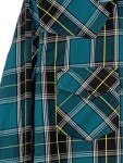 Vorschaubild 2 von Herren Freizeithemd kariert Petrol Gr. 50/L Casual