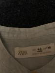 Vorschaubild 6 von Freizeithemd Kinder Gr. 110 Blau Leinen Uni Casual Langarm 37 cm Knopf