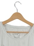 Vorschaubild 6 von T-Shirt Damen Gr. 52/6XL Grün Baumwolle Schriftzug Casual Kurzarm