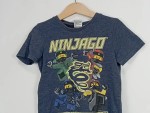 Vorschaubild 4 von T-Shirt Kinder Blau Gr. 104 Baumwolle Polyester Grafisch Schriftzug Casual