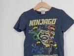 Vorschaubild 5 von T-Shirt Kinder Blau Gr. 104 Baumwolle Polyester Grafisch Schriftzug Casual